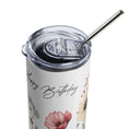 Load image into Gallery viewer, Wild Flower Birthday Tumbler
