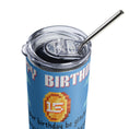 Load image into Gallery viewer, Boy 15th Birthday Tumbler - Game Coin
