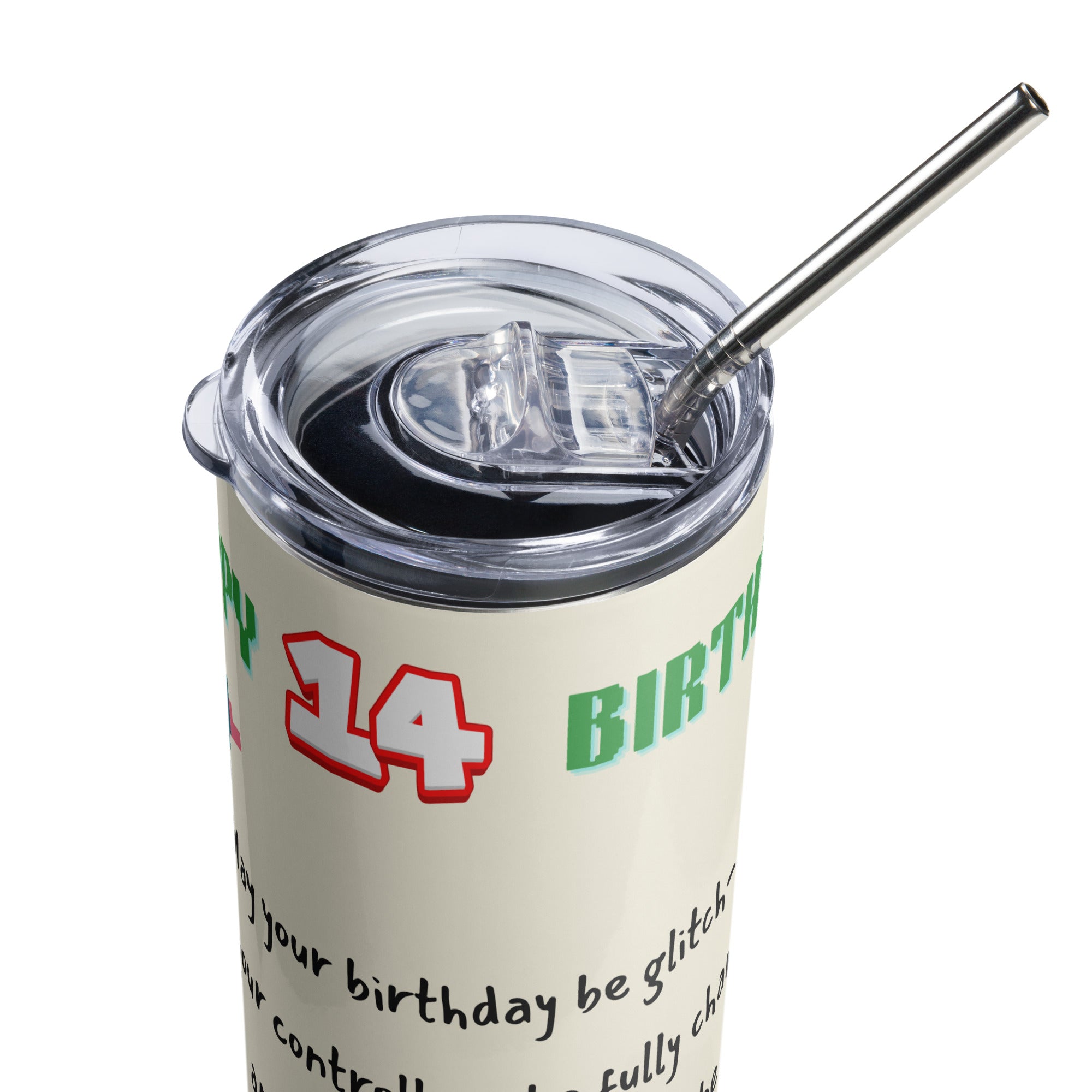 Boy 14th Birthday Tumbler - Game Troll