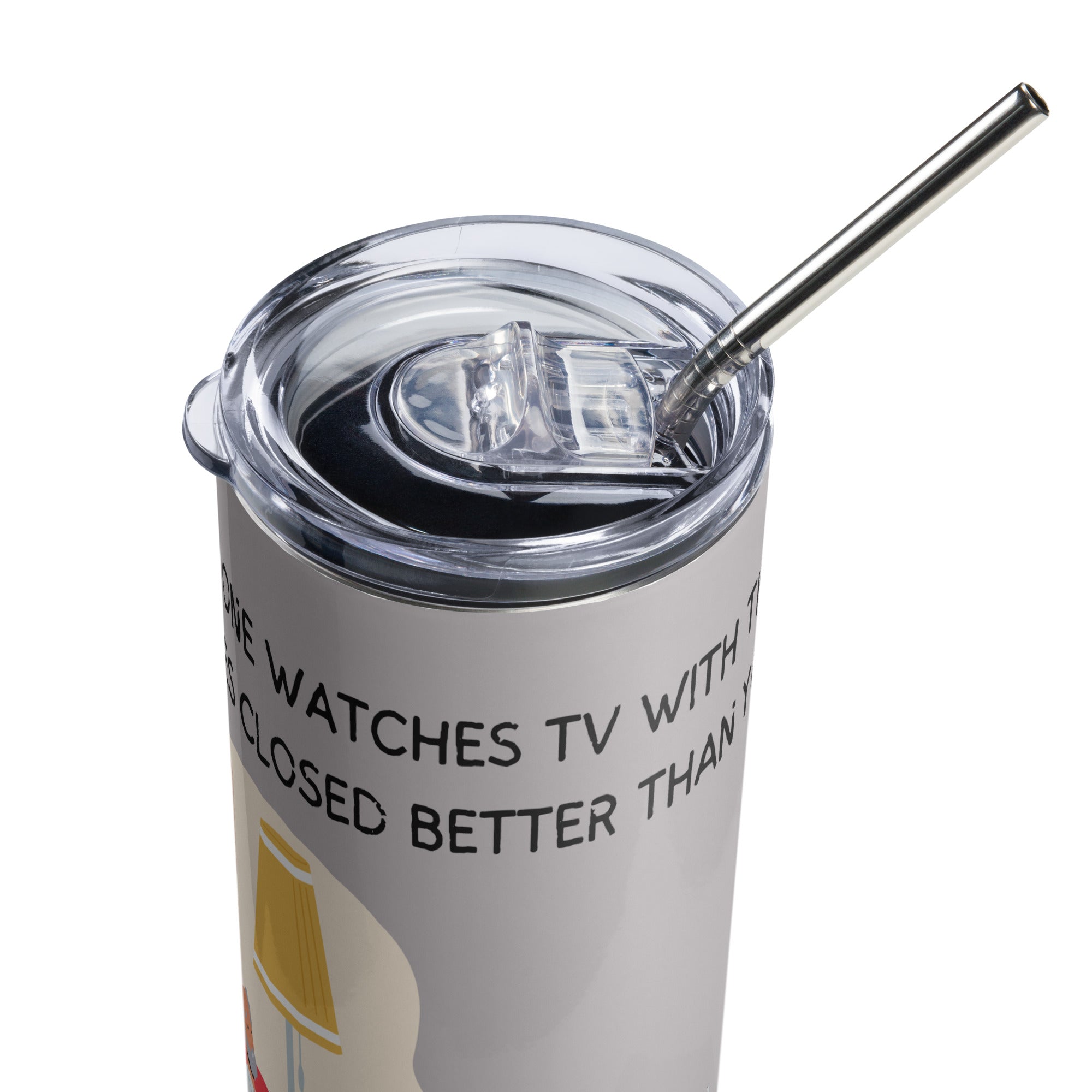 Funny Birthday Tumbler - Watch TV